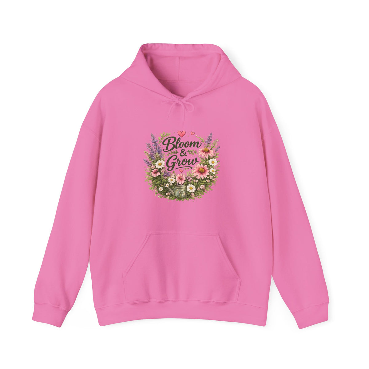 Bloom & Grow Floral – Pullover Hoodie