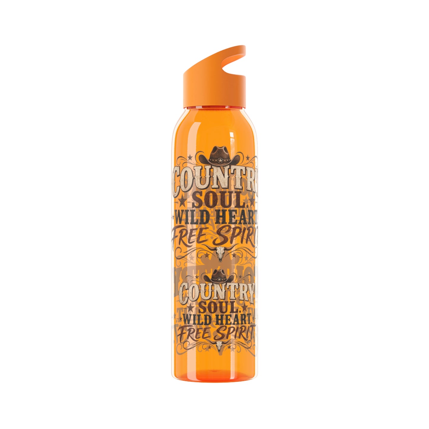 Country Soul Wild Heart Free Spirit Water Bottle – Country Western Bottle