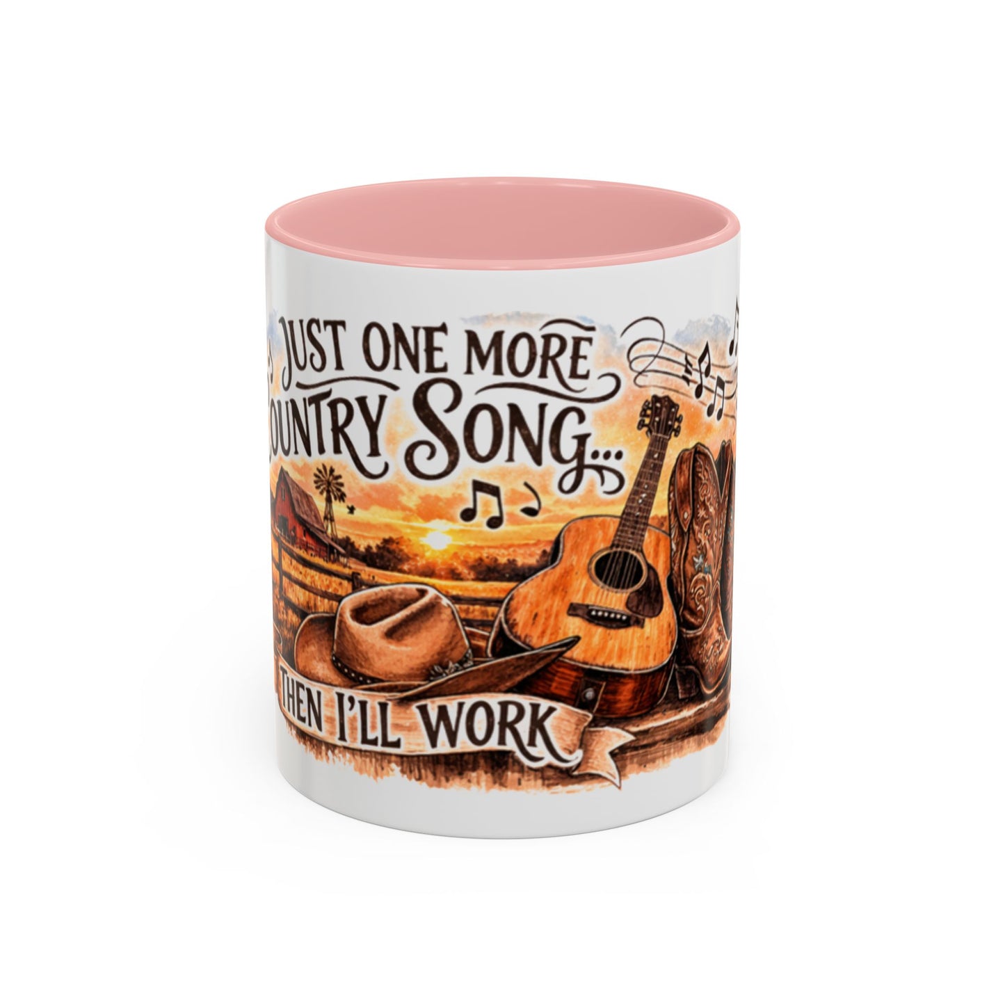 Mug à café country - Mug accent "Juste une autre chanson country" (325 ml)