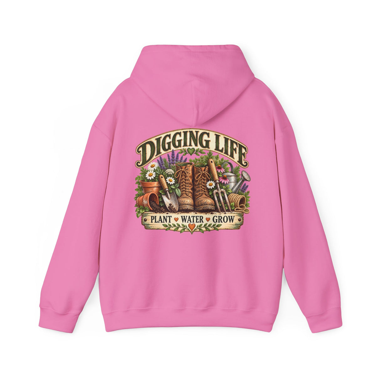 Garten-Hoodie im Vintage-Stil „Digging Life“