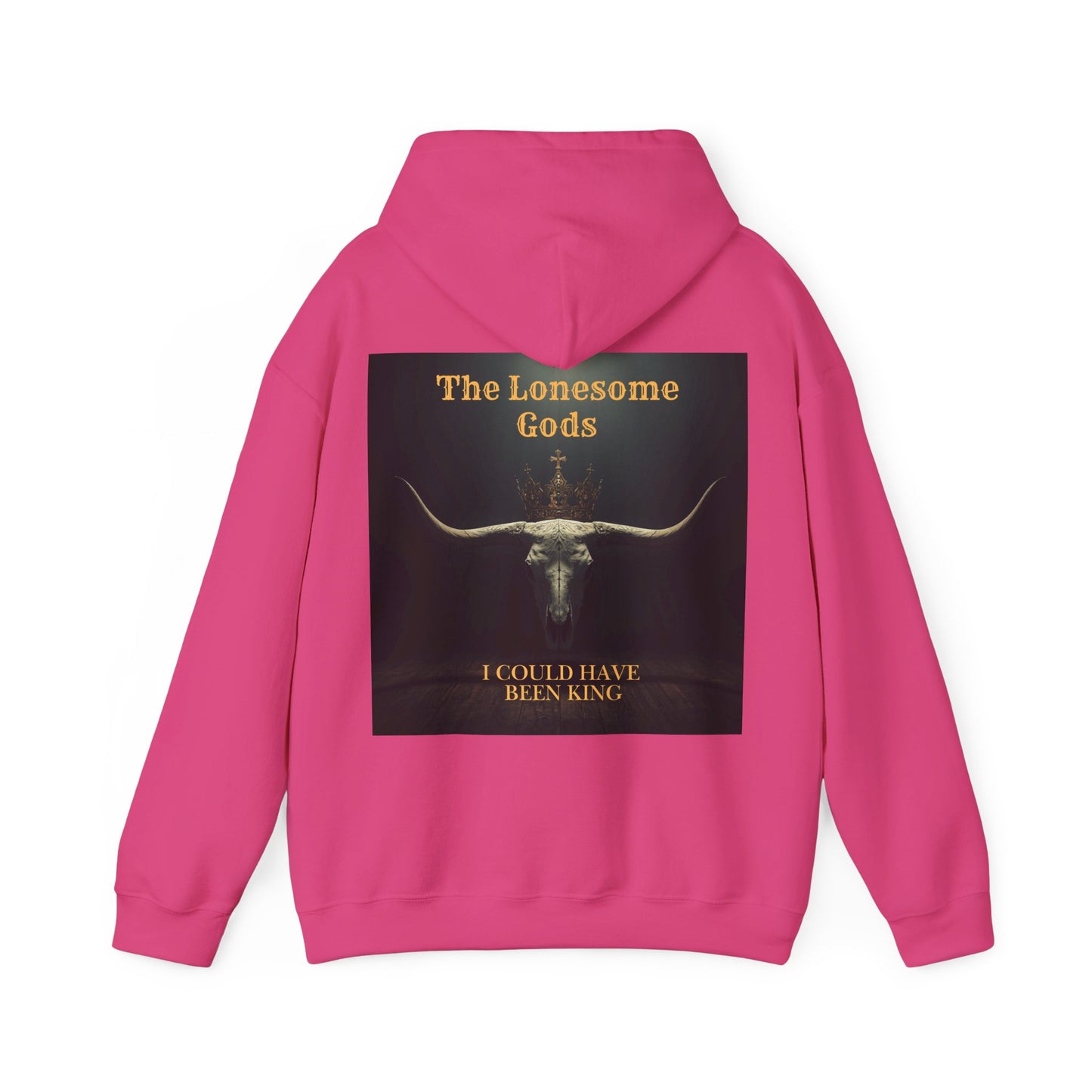 Lonesome Gods Graphic Hoodie - Unisex Heavy Blend Sweatshirt with graphics to both sides