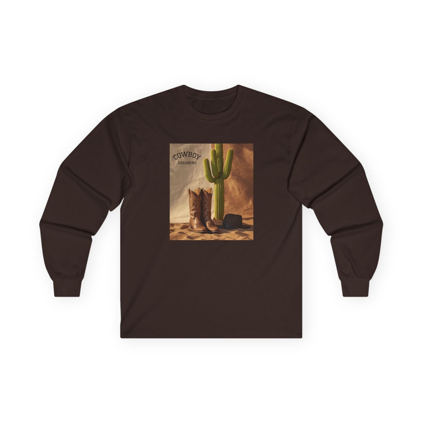 T-shirt à manches longues motif Cowboy Dreaming (unisexe)