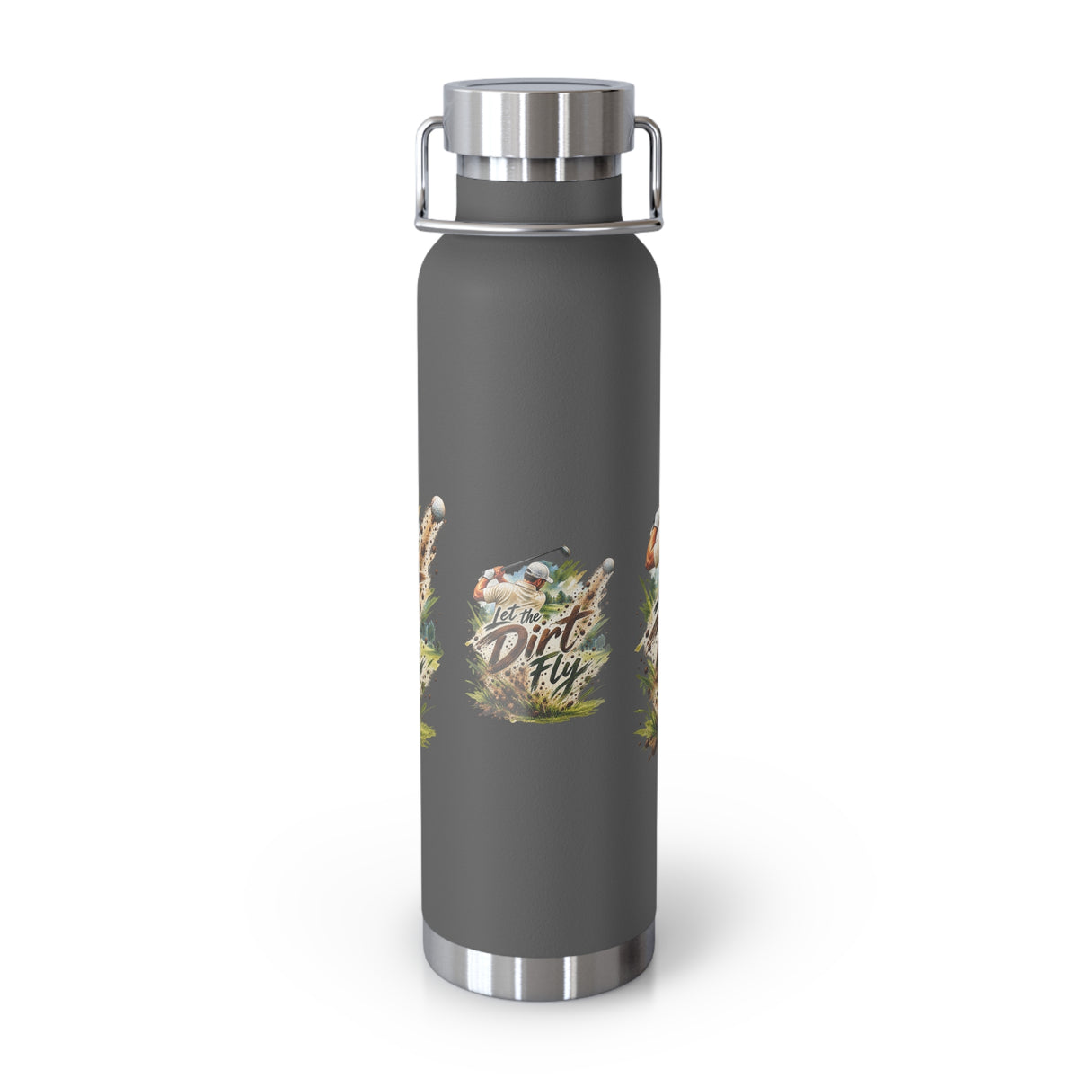 Let the Dirt Fly Golf Flask – Insulated Golf Water Bottle
