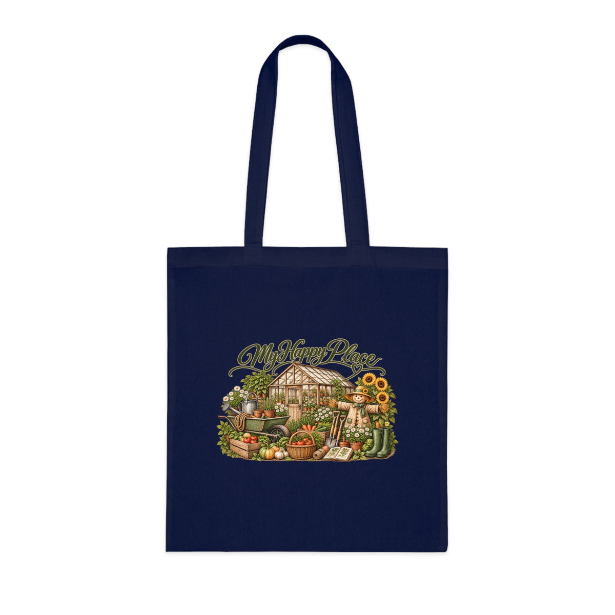 My Happy Place Greenhouse Gardening Tote Bag