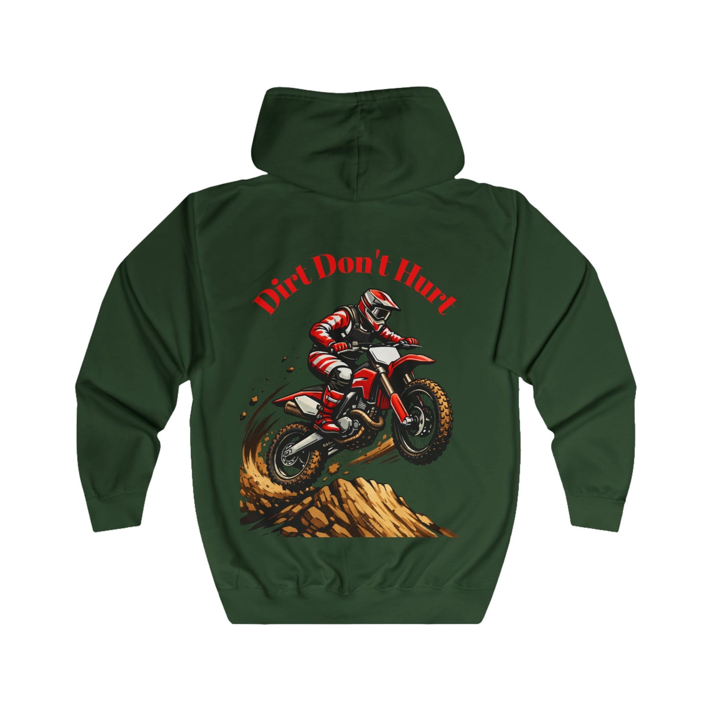 Sweat à Capuche Unisexe Motocross Dirt Bike La Terre Ne Fait Pas Mal Graphique