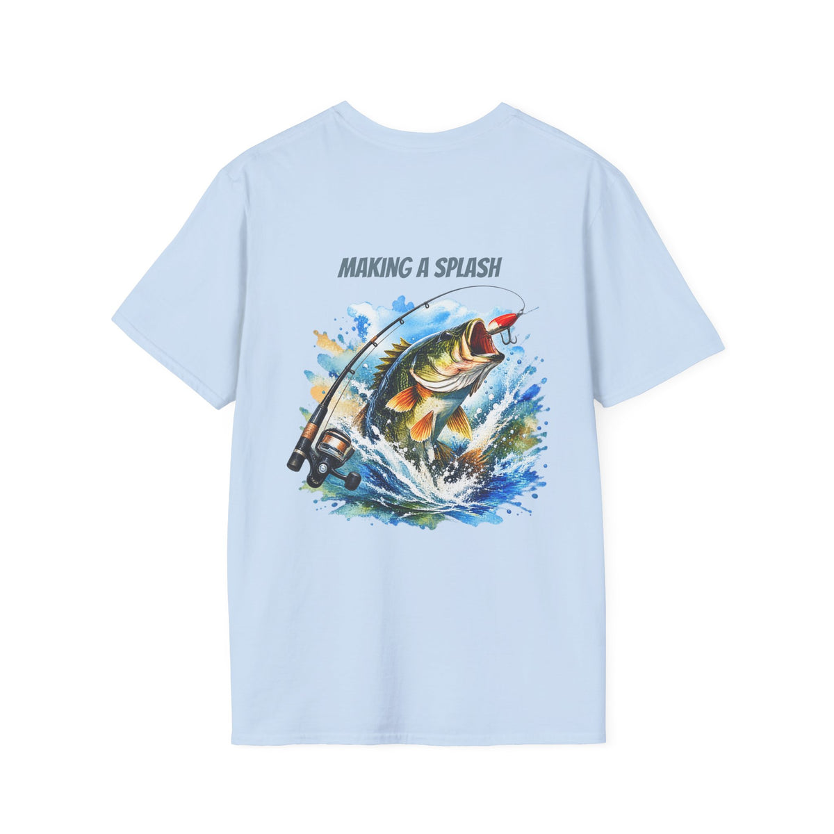 Angeln T-Shirt Macht Furore Fisch Grafik Tee