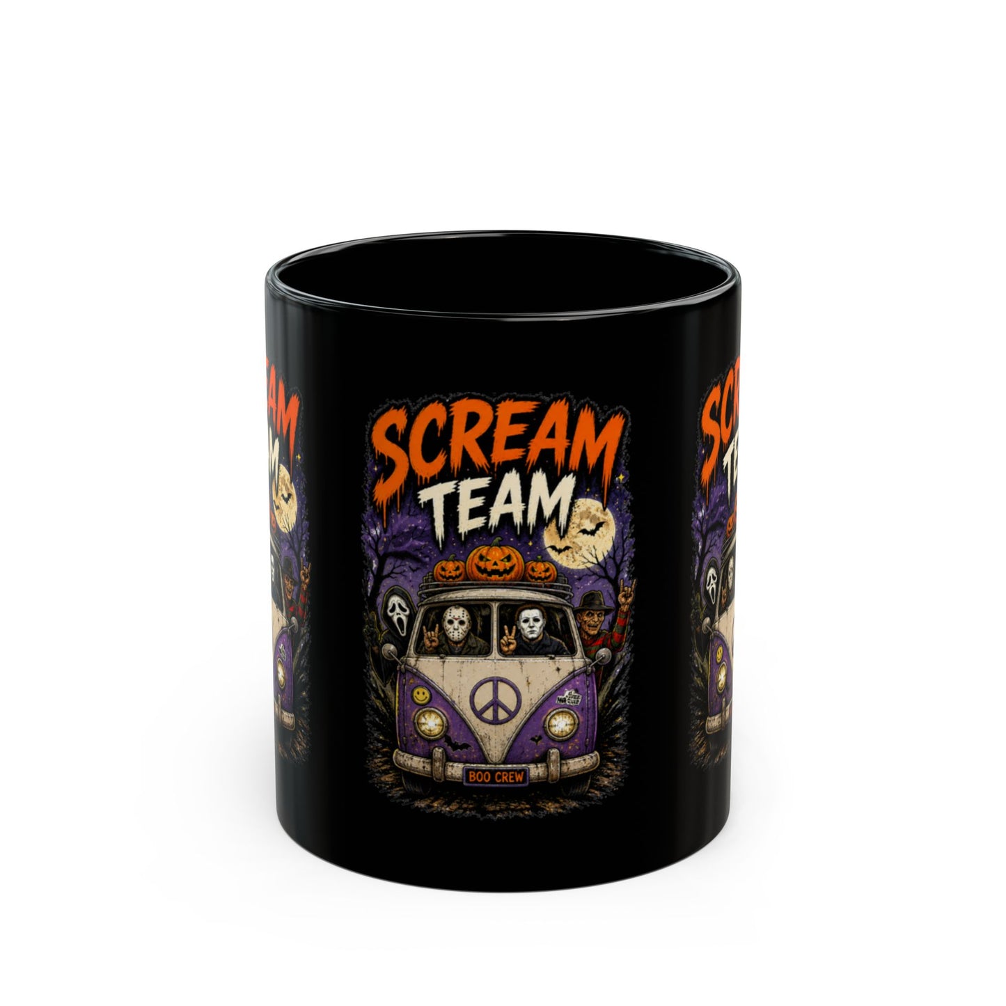 Scream Team Halloween Gamer Black Mug