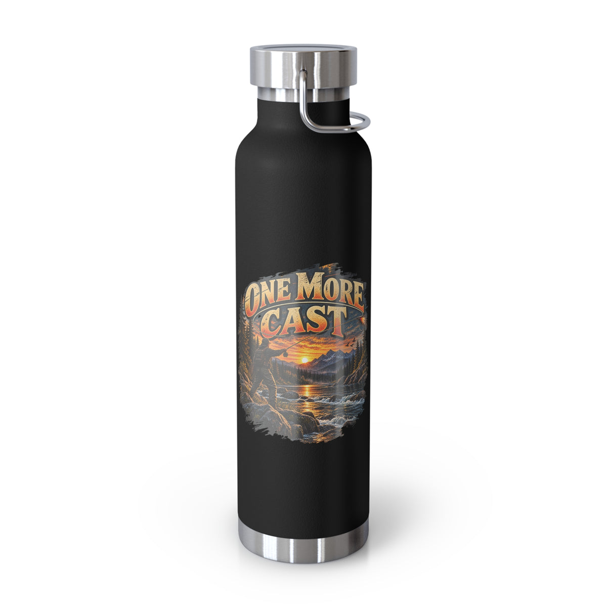 One More Cast Insulated Flask – Vintage Fishing Flask