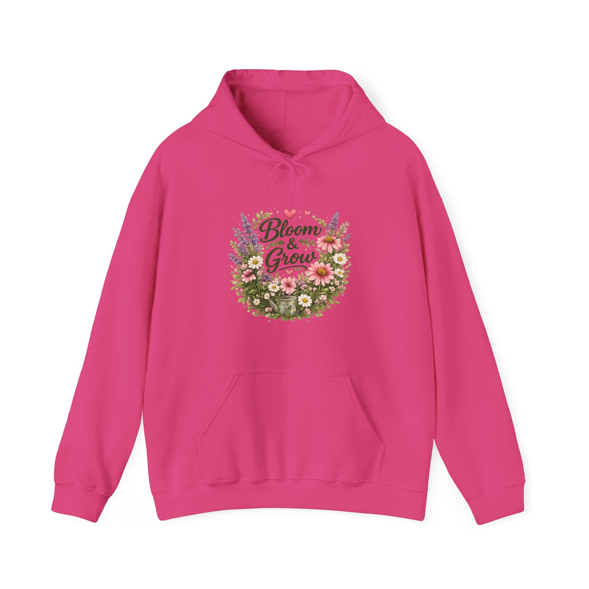 Bloom & Grow Floral – Pullover Hoodie