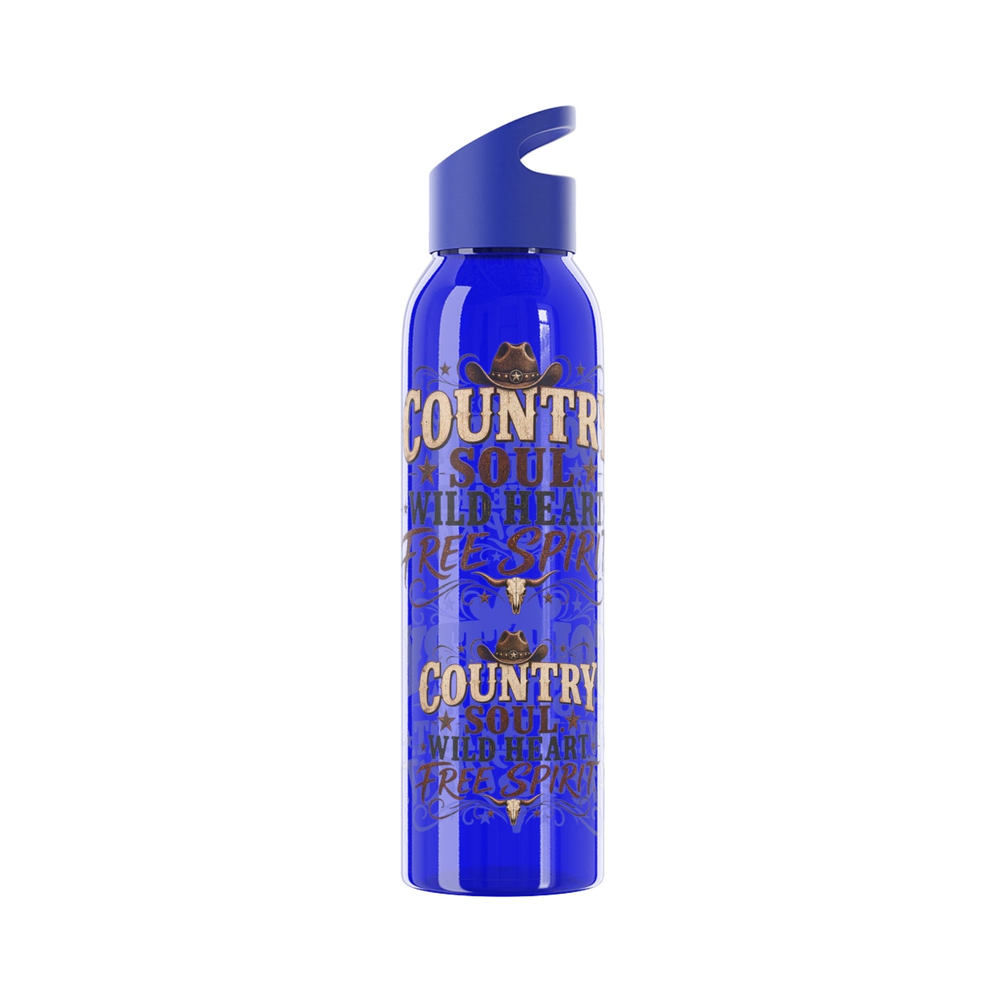 Country Soul Wild Heart Free Spirit Water Bottle – Country Western Bottle