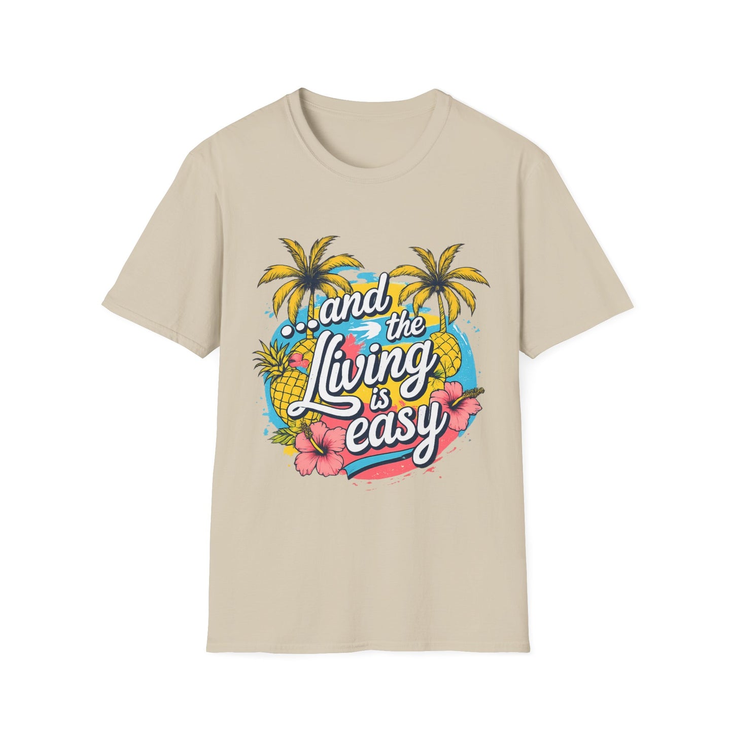 T-shirt Tropical « Easy Living » – T-shirt unisexe doux