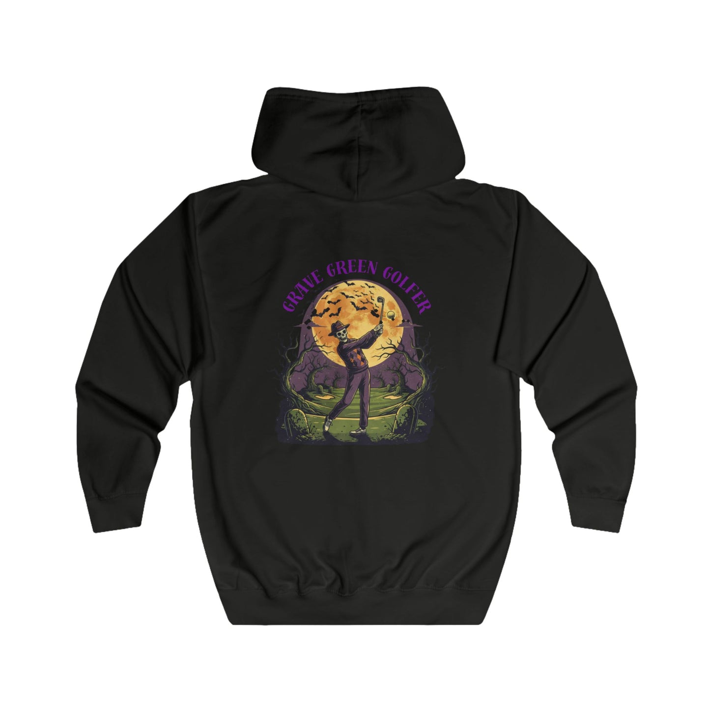 Halloween Golf Kapuzenjacke mit durchgehendem Reißverschluss