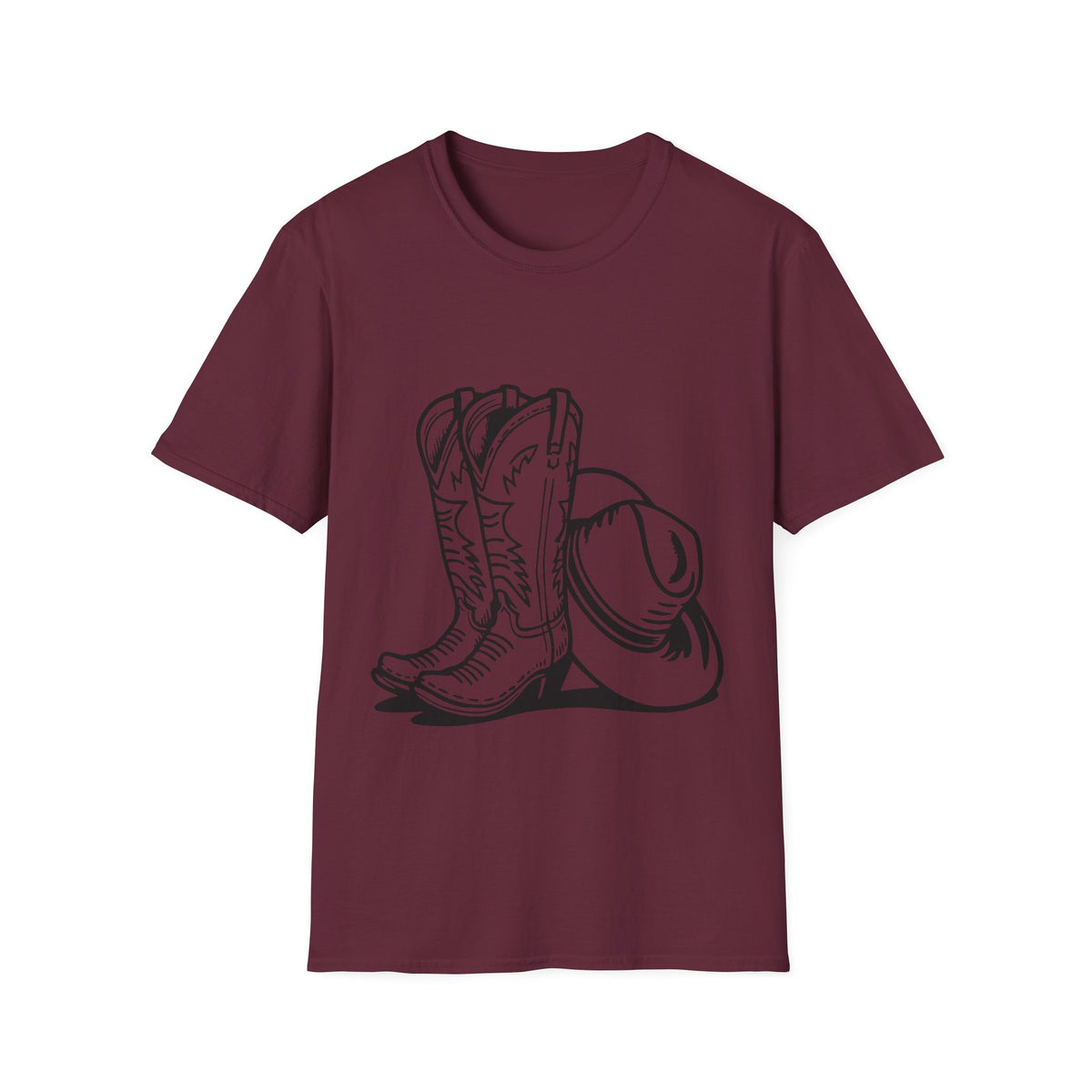 T-shirt Bottes et chapeau de cow-boy – T-shirt graphique style western