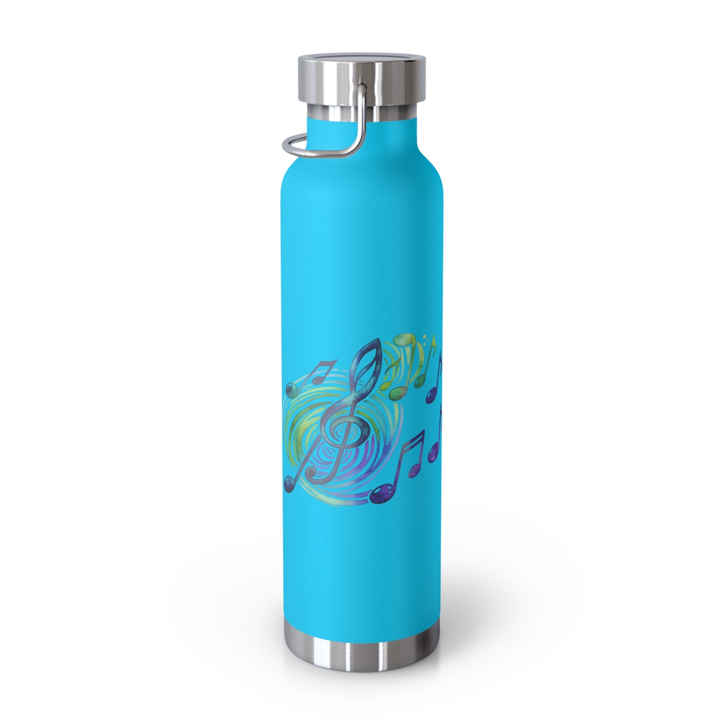 Musical Notes Insulated Flask | Stainless Steel Water Bottle | Music Lover Gift | Vacuum Flask for Singers, Musicians & Music Fans