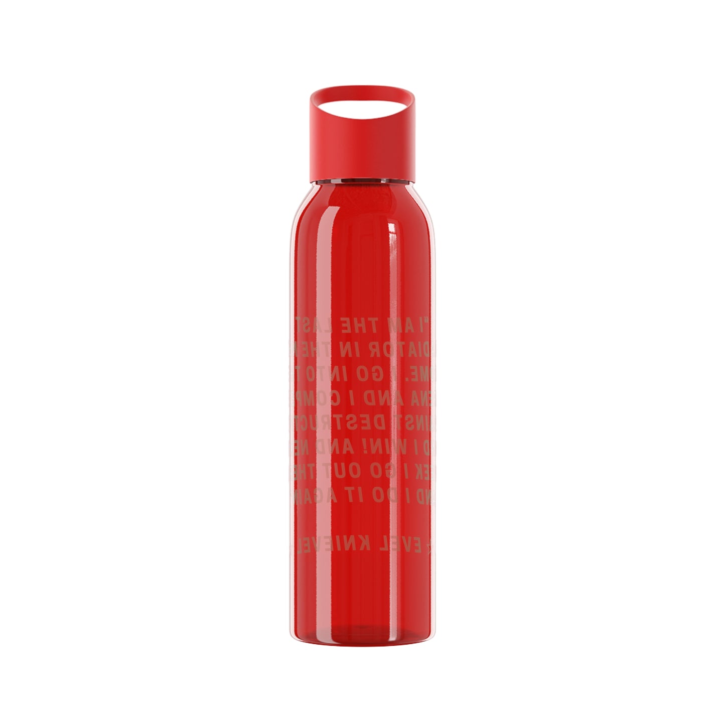 Evel Kneivel Legends Quote Water Bottle