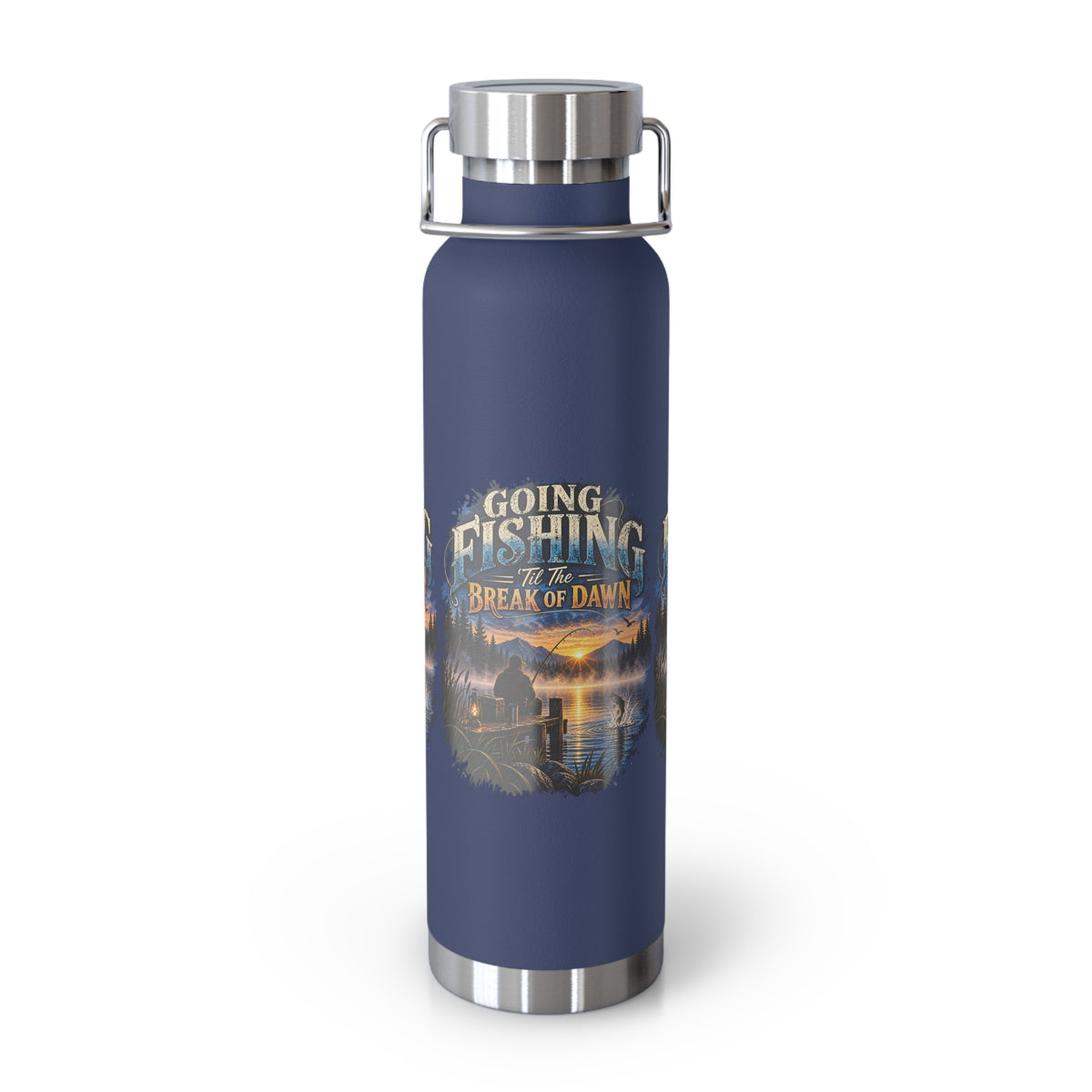 Going Fishing ’Til the Break of Dawn Insulated Flask – Fishing Flask