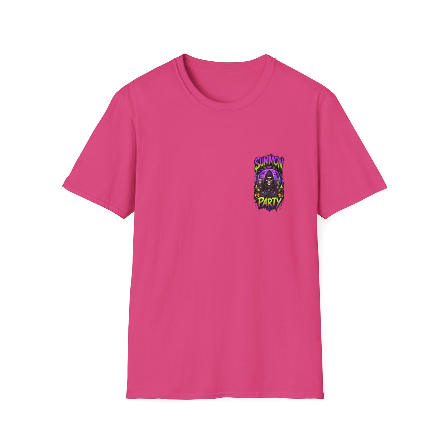 Summon The Party Halloween Unisex T-Shirt – Front & Back Print