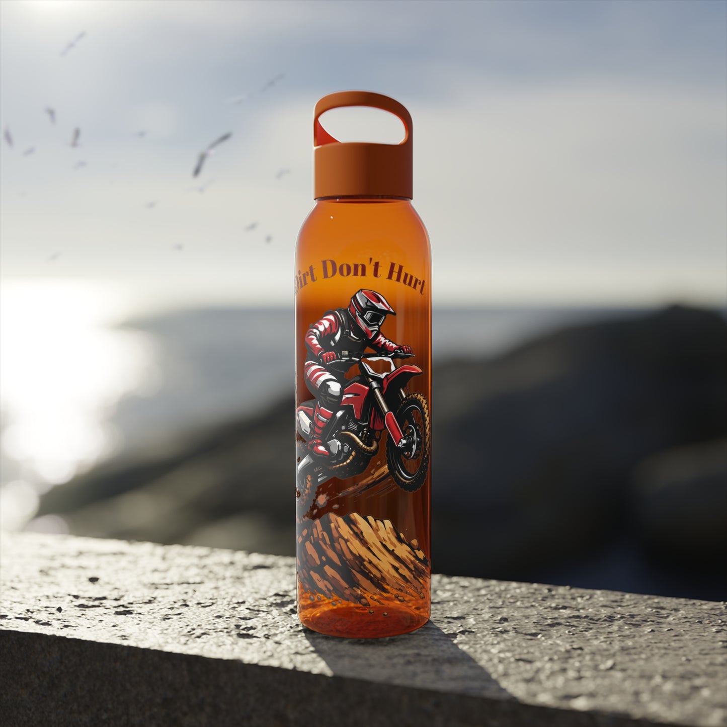 Dirt Don’t Hurt Motocross Water  Bottle