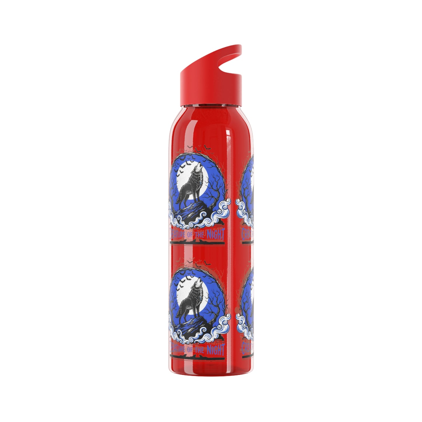 Creature of the Night Halloween Water Bottle – Werewolf Moon Design