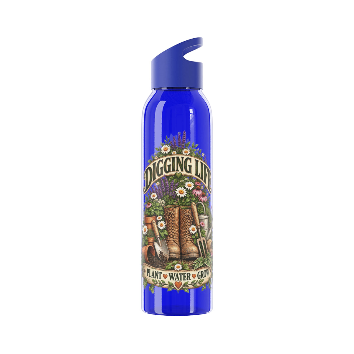 Digging Life Vintage Garden – Slimline Water Bottle