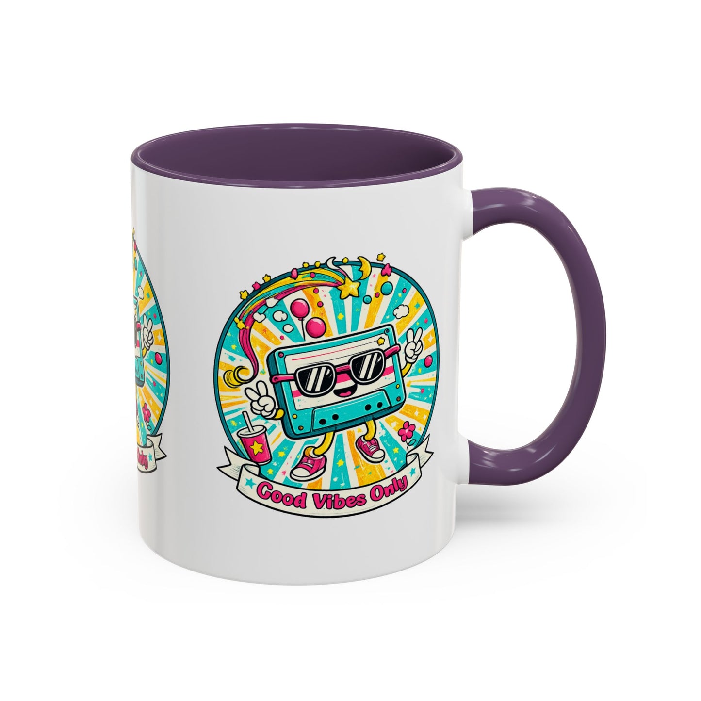 Retro Good Vibes Accent Mug