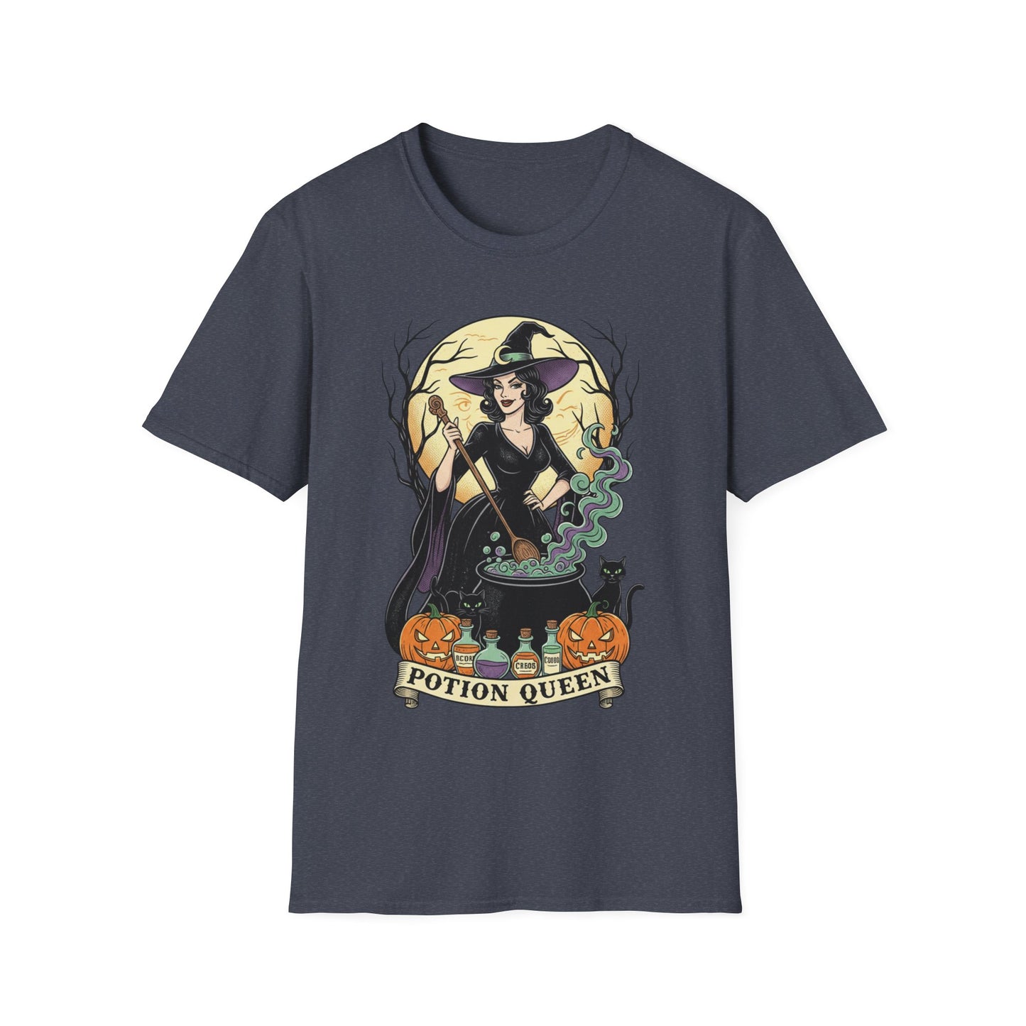 Potion Queen Halloween T-Shirt – Witch Graphic Unisex Tee