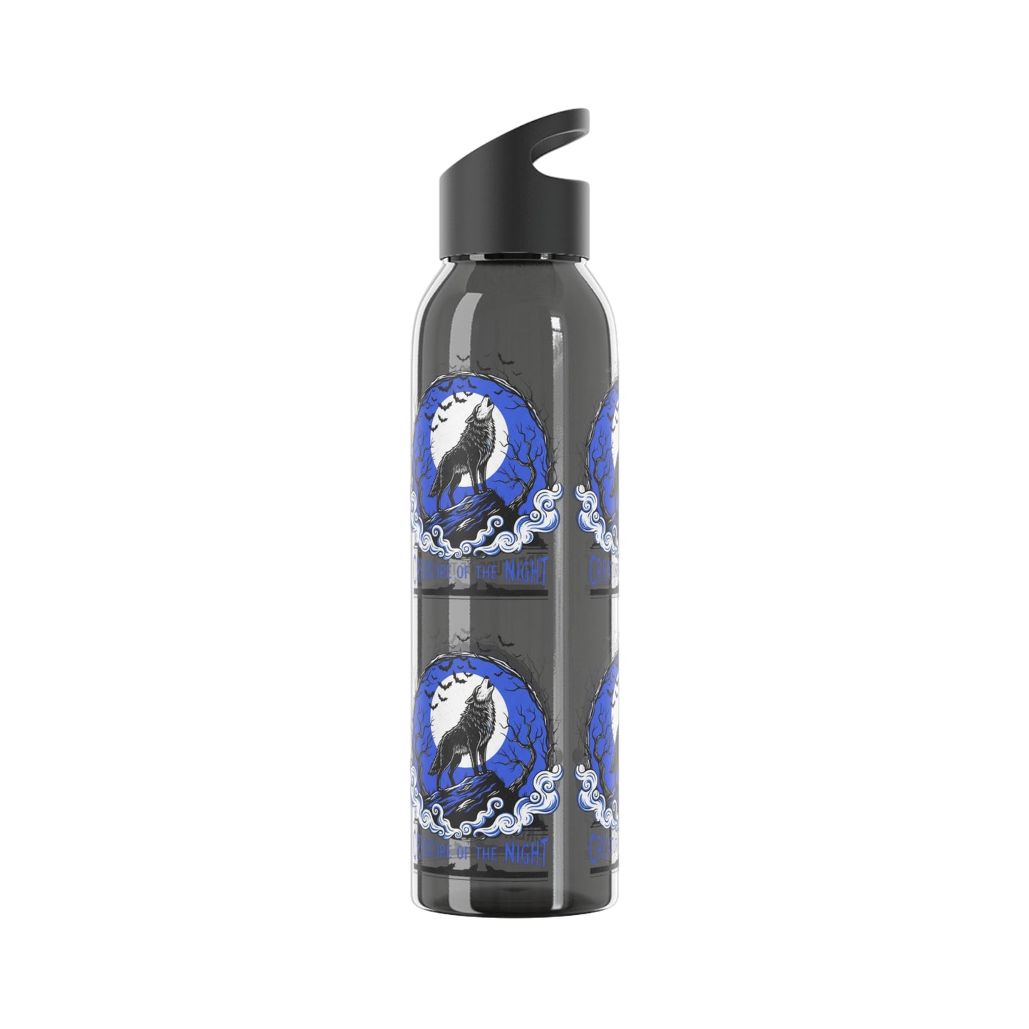 Creature of the Night Halloween Water Bottle – Werewolf Moon Design