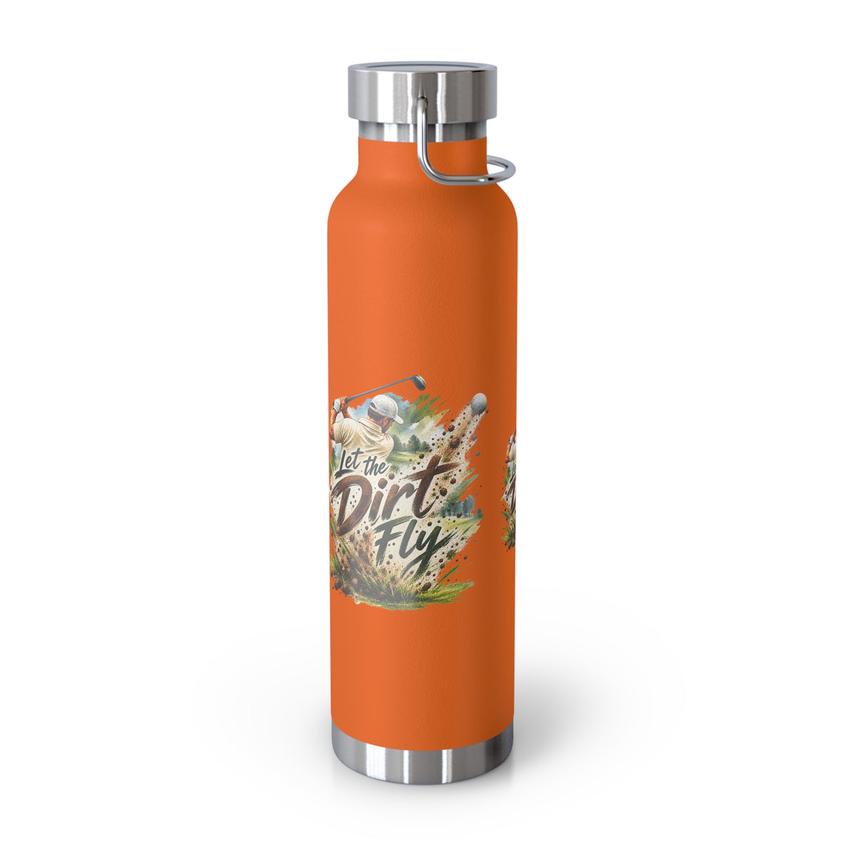 Let the Dirt Fly Golf Flask – Insulated Golf Water Bottle