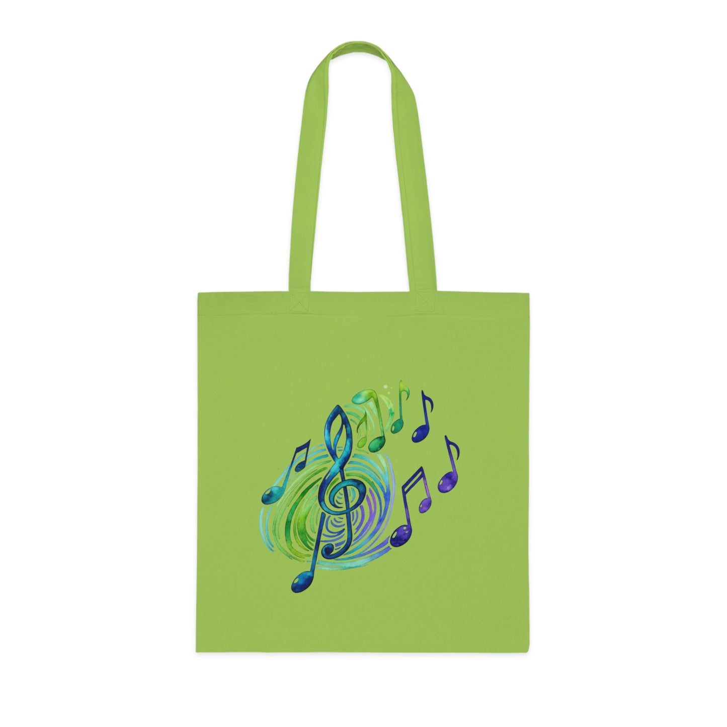 Musical Notes Tote Bag | Music Lover Canvas Tote | Gift for Singers, Musicians & Music Fans | Reusable Shopping Bag
