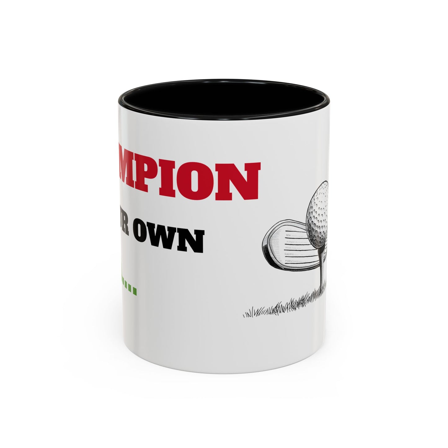 Golf Champion Accent Mug - Perfect Gift for Golf Lovers, Sports Fans, Golfer Appreciation, Every Occasion