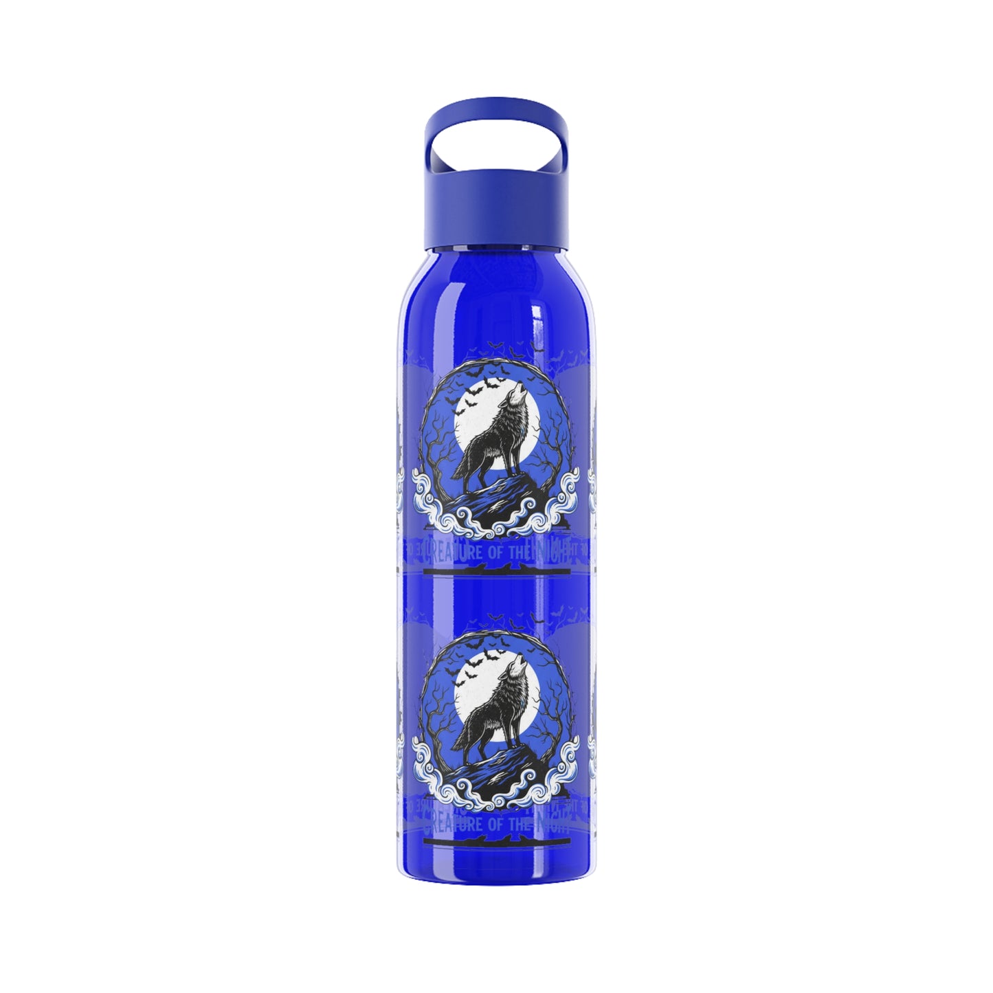 Creature of the Night Halloween Water Bottle – Werewolf Moon Design