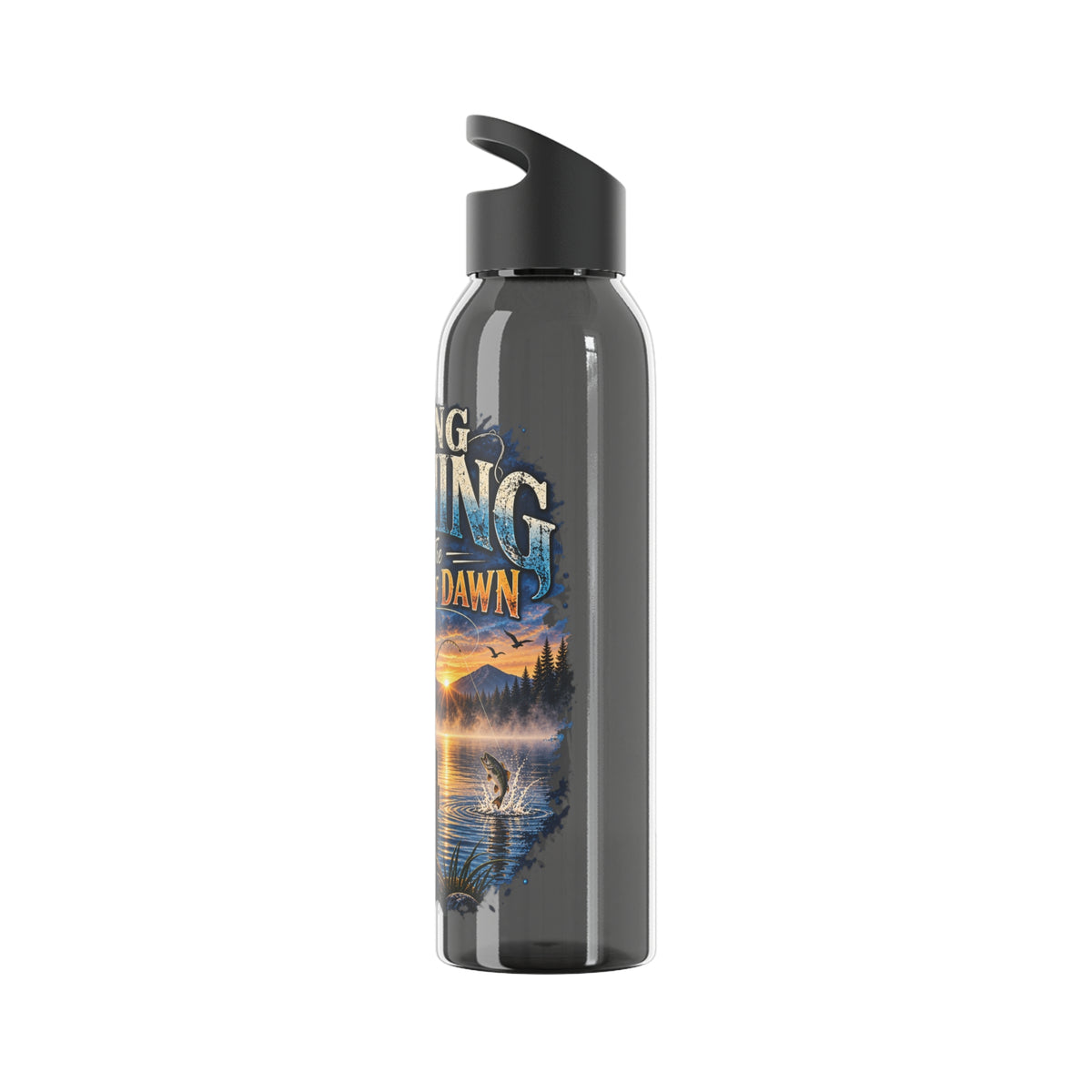 Going Fishing 'Til the Break of Dawn Water Bottle — Fishing Sunrise Stainless Bottle