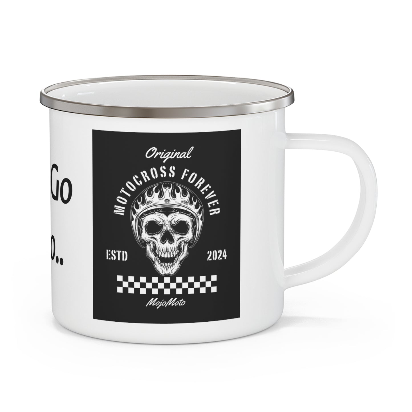Motocross Forever Let's Go Enamel Mug