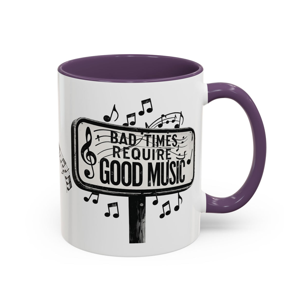 Tasse à café Accent Les mauvais moments exigent de la bonne musique Tasse citation musicale 325 ml