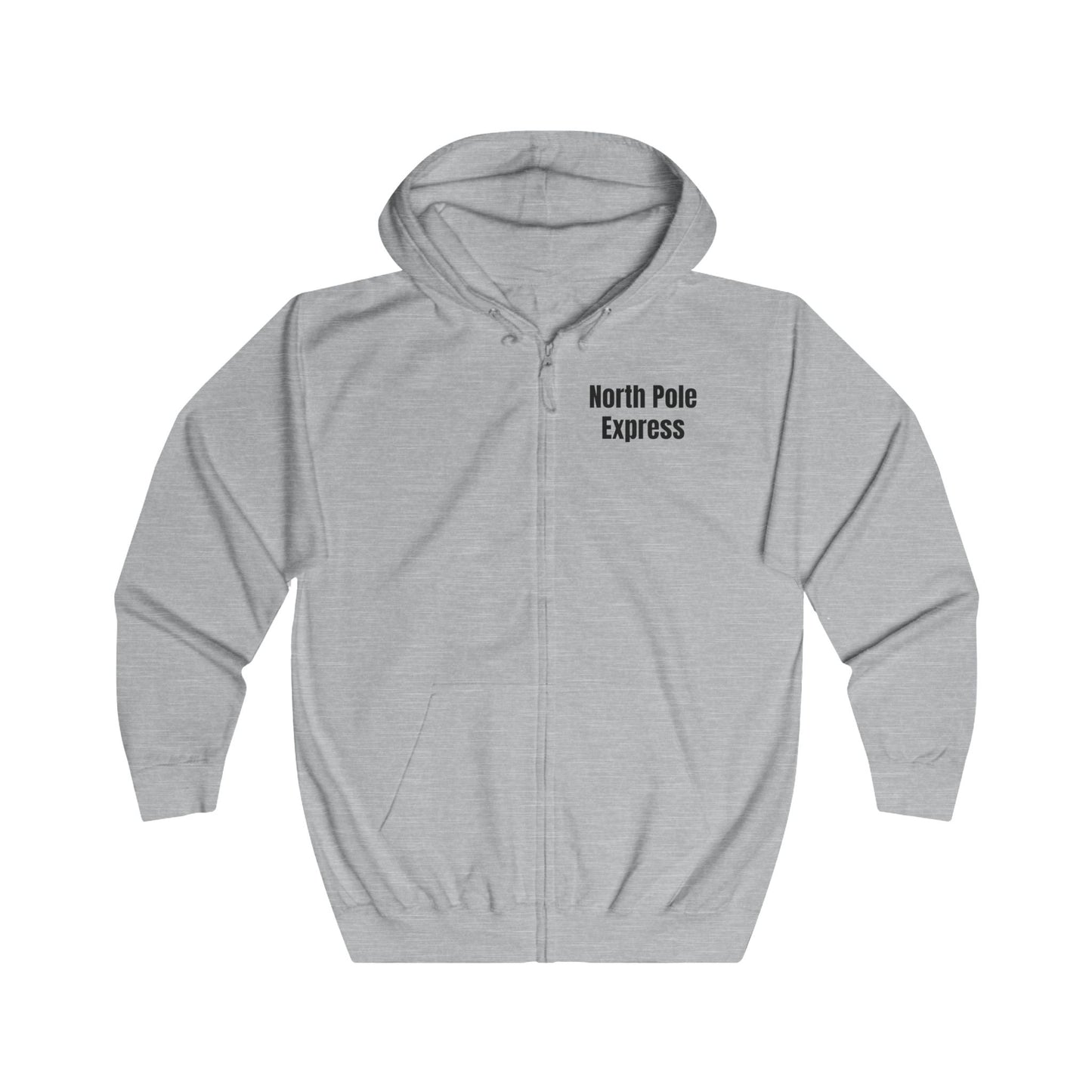 North Pole Express Motocross Christmas Zip Hoodie – Unisex