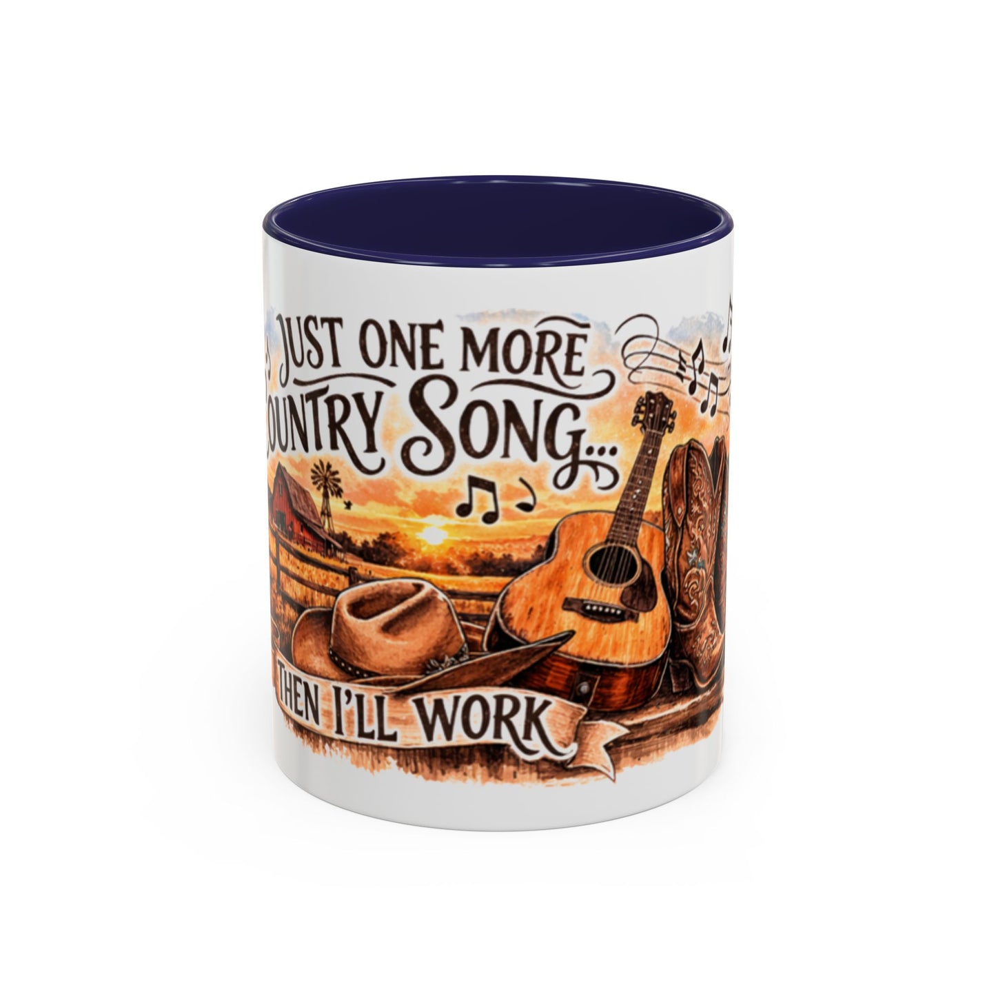 Mug à café country - Mug accent "Juste une autre chanson country" (325 ml)