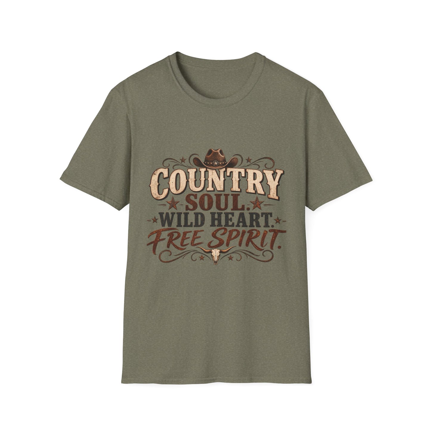 Country Soul Wild Heart Free Spirit T-Shirt – Western Country Tee