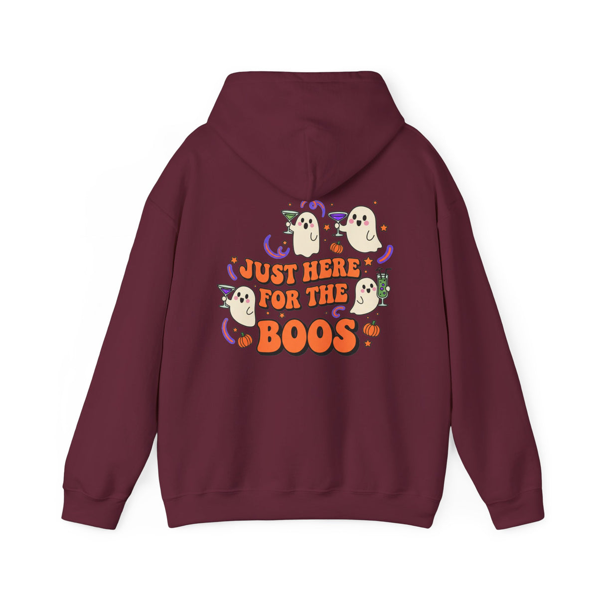 Just Here for the Boos Halloween Ghost Hoodie