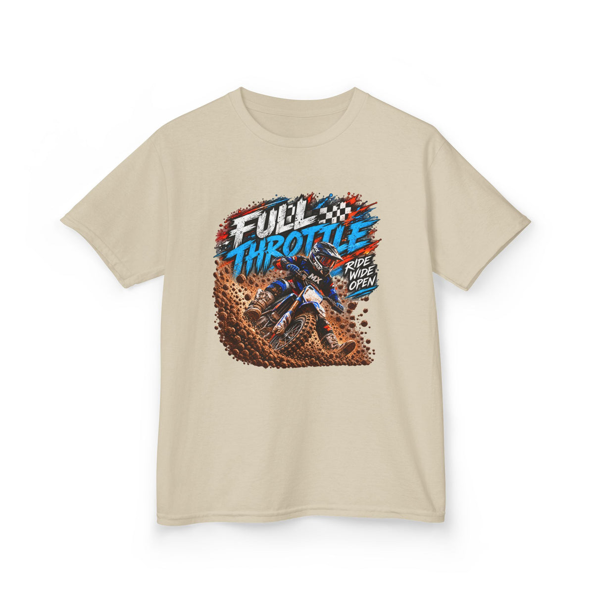 Full Throttle Youth T-Shirt – Kids Motocross Dirt Bike Tee