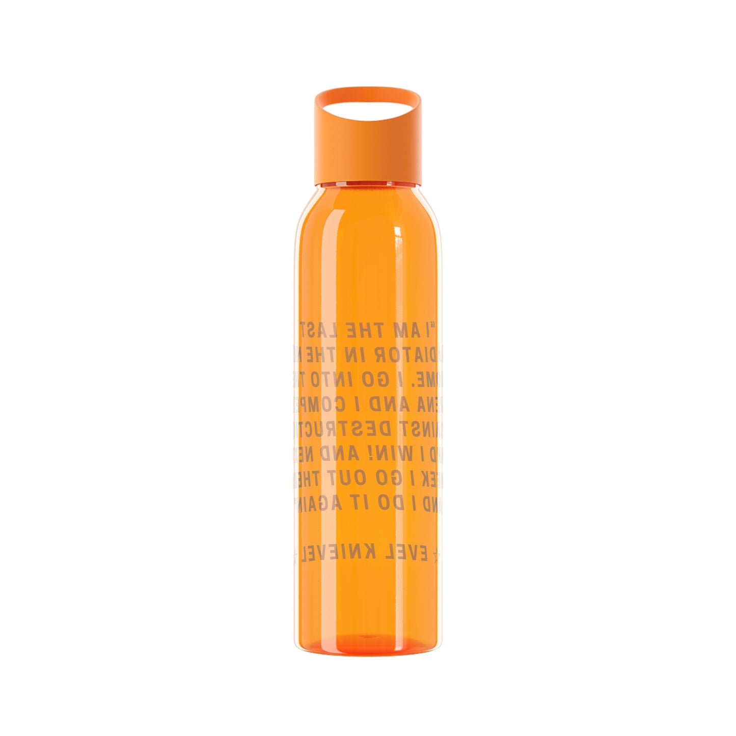 Evel Kneivel Legends Quote Water Bottle