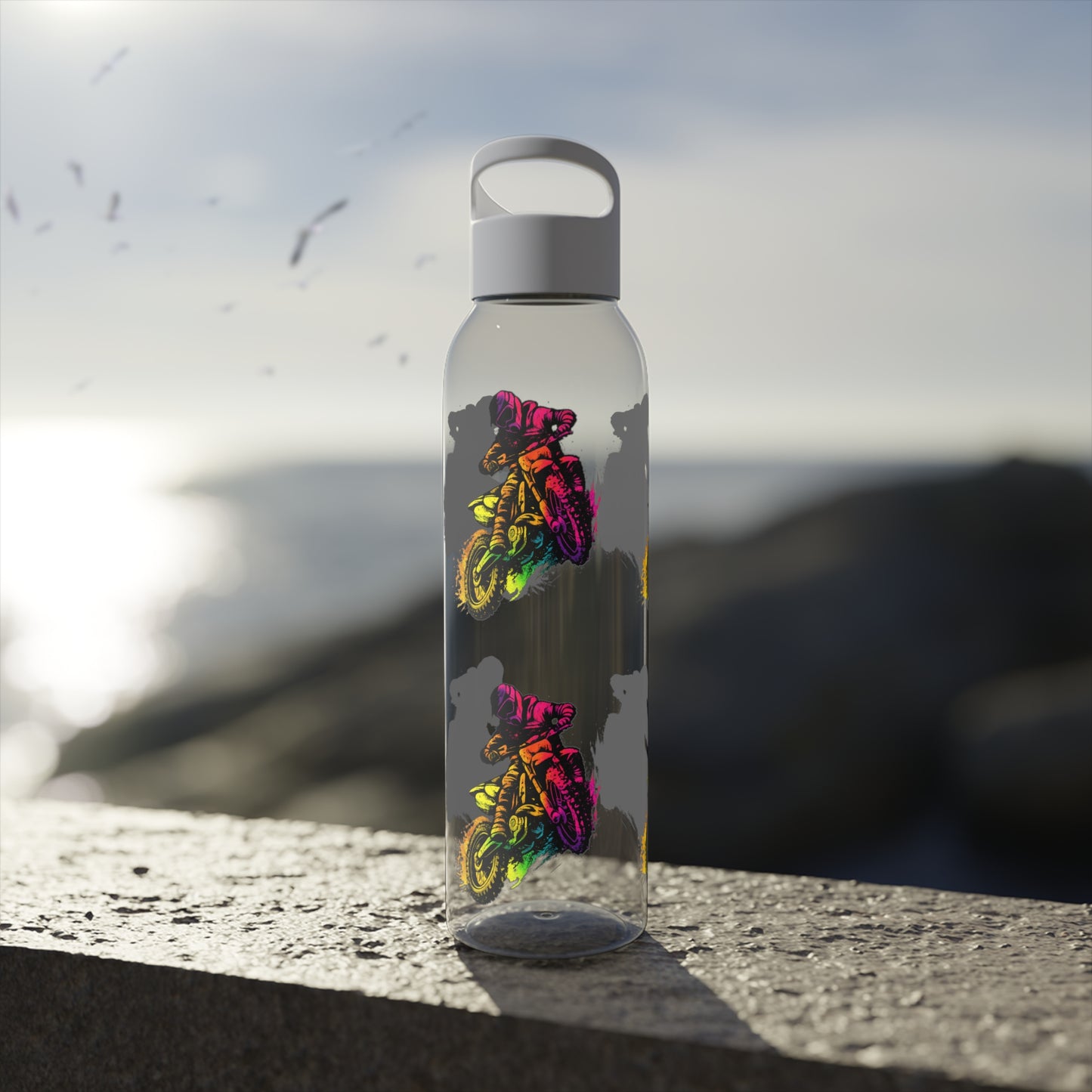 Moto Dirt Bike Water Bottle