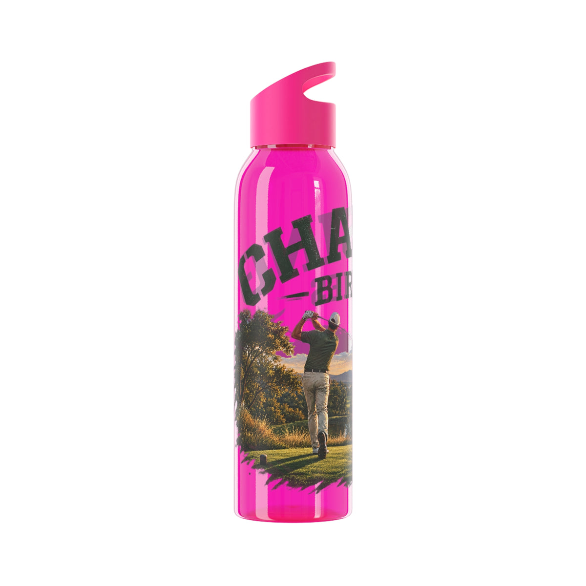 Chasing Birdies Golf Water Bottle – Full Wrap Golfer Design