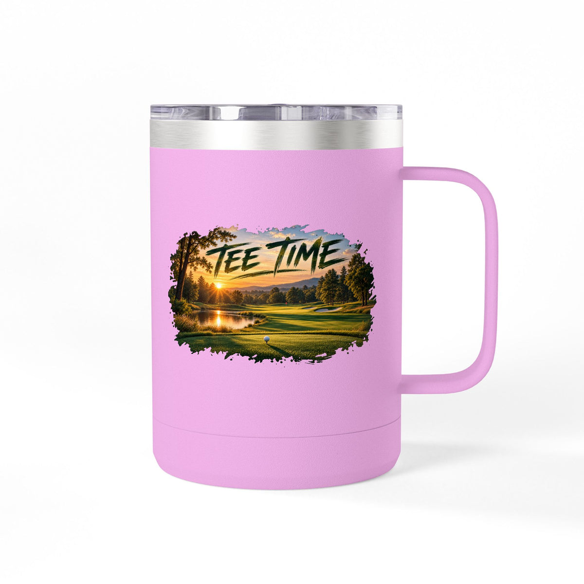 Tee Time Golf Insulated Mug – 15oz Stainless Steel Tumbler