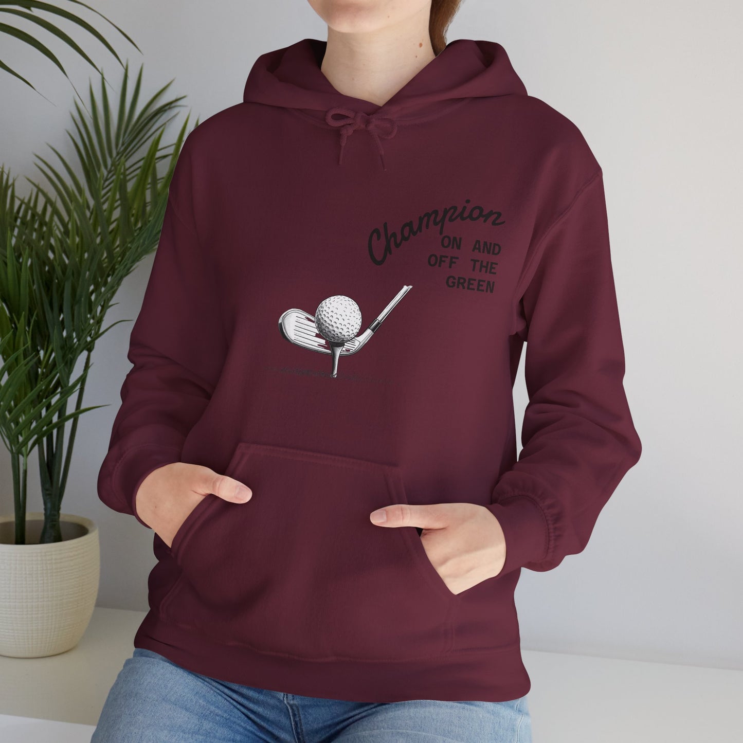 Golf Champion Hoodie, Unisex Golf Sweatshirt, Sports Gift for Him/Her, Casual Golf Apparel, Golf Lover Outfit