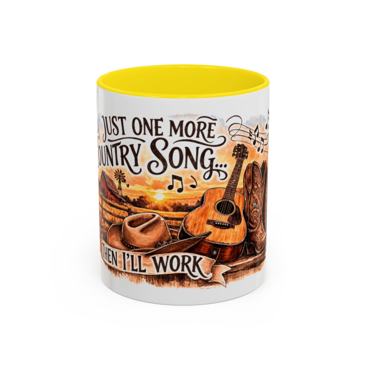 Mug à café country - Mug accent "Juste une autre chanson country" (325 ml)