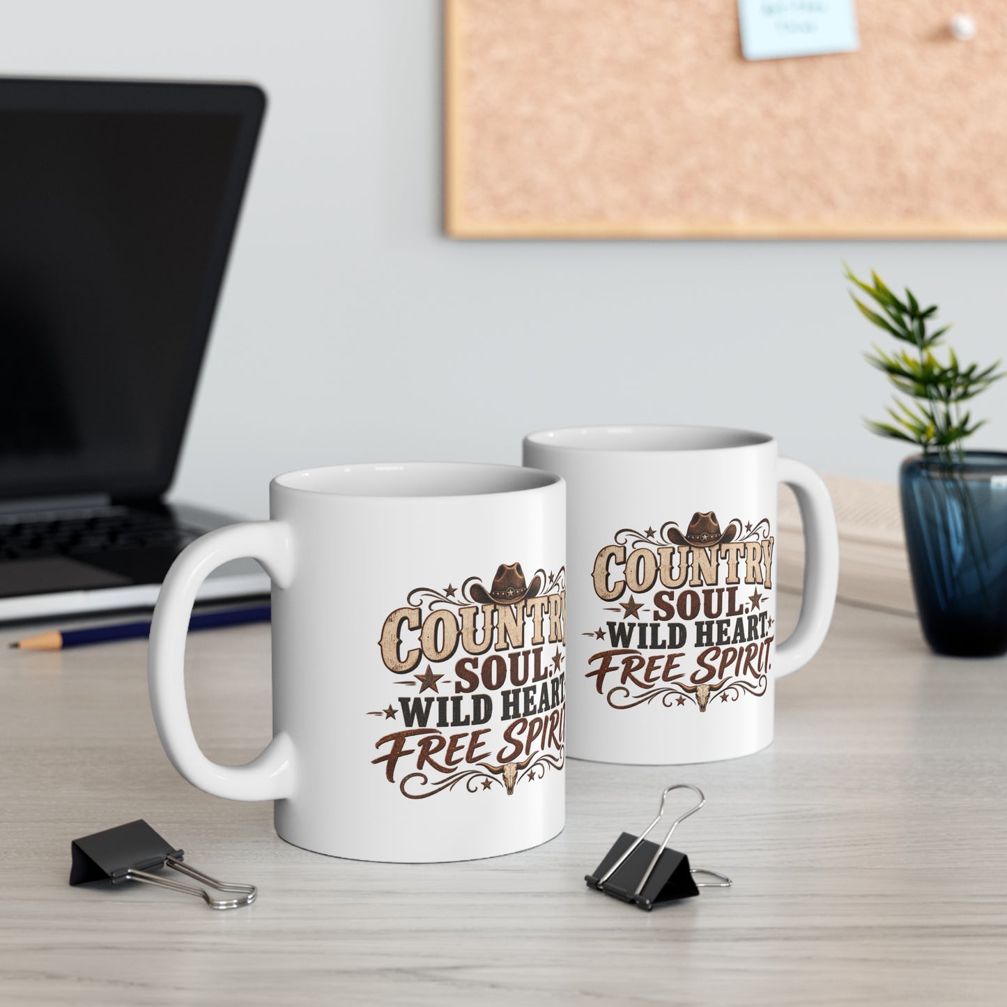 Country Soul Wild Heart Free Spirit Mug – Country Western Coffee Mug