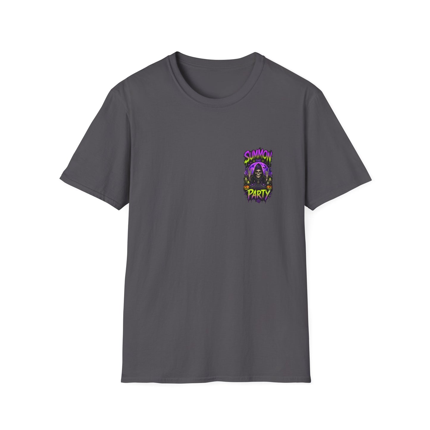 Summon The Party Halloween Unisex T-Shirt – Front & Back Print
