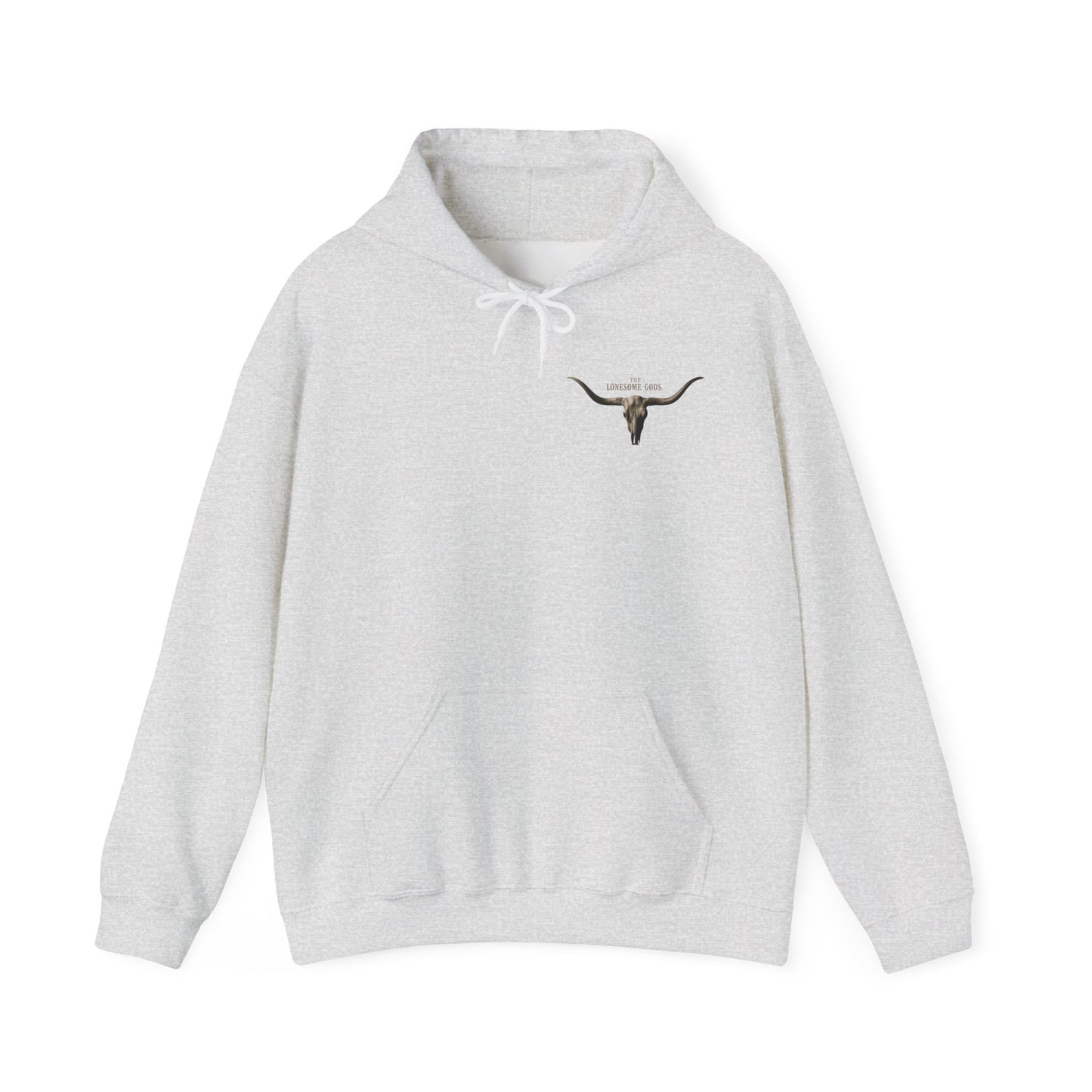 Sweat à capuche graphique Lonesome Gods - Sweat-shirt unisexe en tissu épais avec motifs des deux côtés