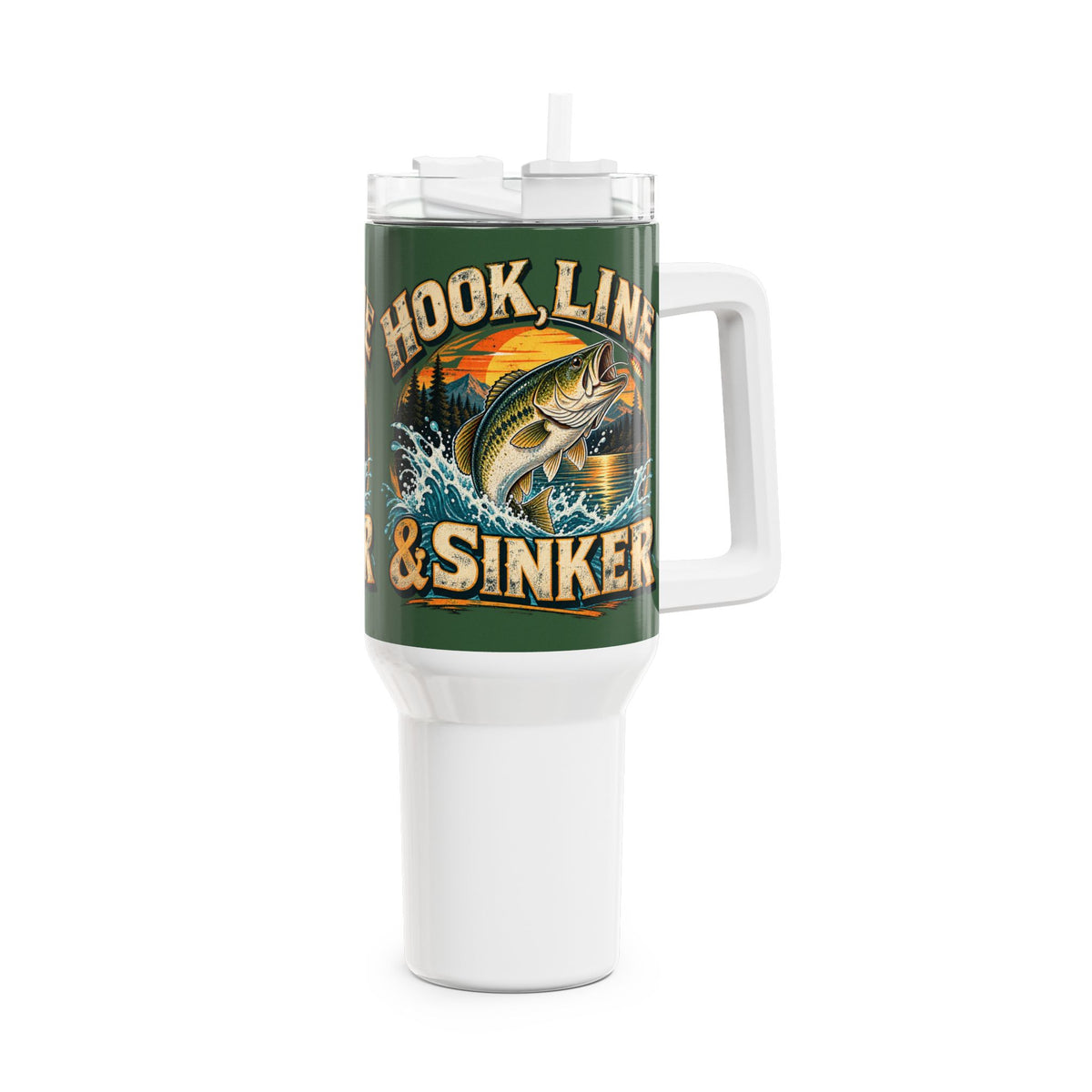 Hook, Line & Sinker 40oz Tumbler – Vintage Fishing Tumbler