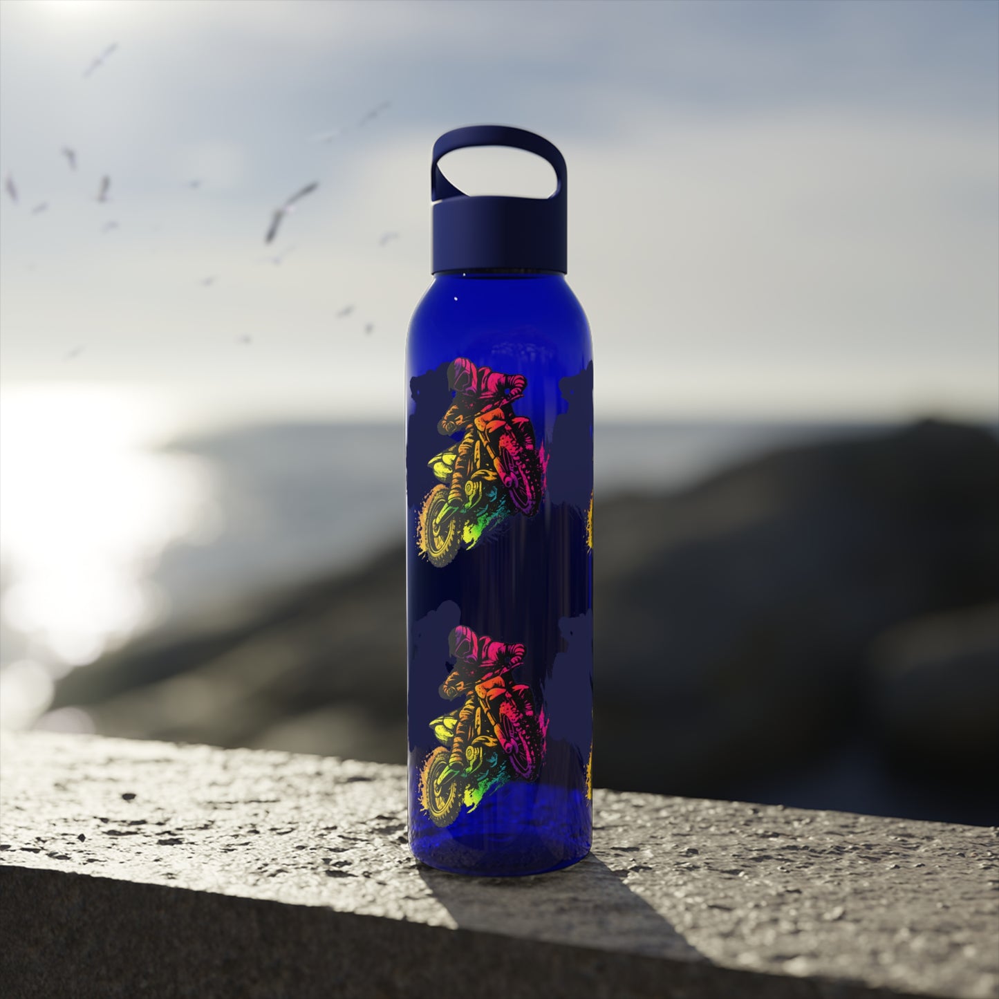 Moto Dirt Bike Water Bottle